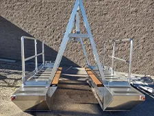 Bio-Barge II Work Platforms Front View