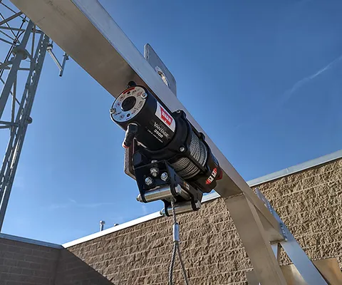 Bio-Barge II Work Platforms Warn Wench