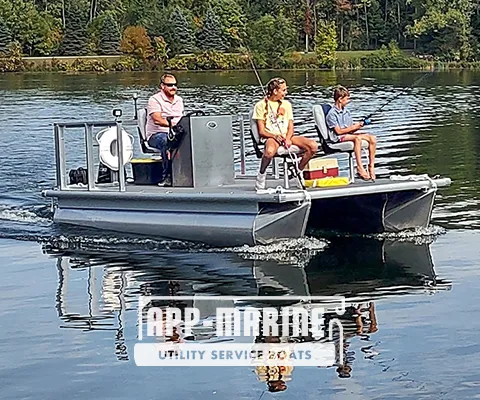 UTL-14™ Commercial Pontoon Boat Used For Fishing